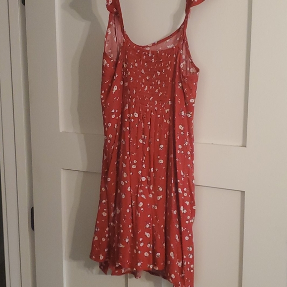 Red Floral Sun Dress - Picture 3 of 4